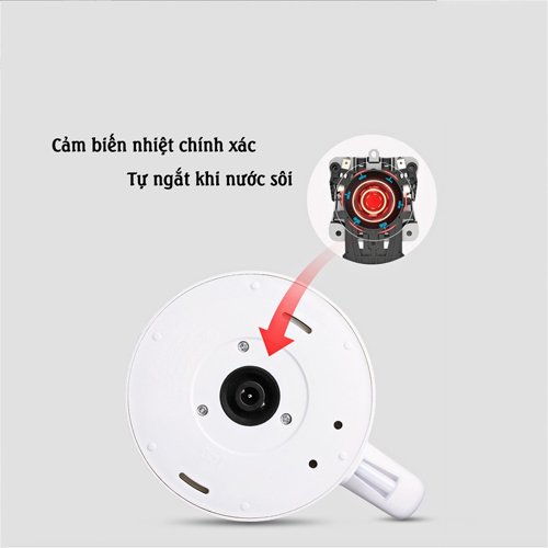 Ấm siêu tốc Lotor cách nhiệt cao cấp, ấm đun siêu tốc dung tích 1.7L, ấm đun nước thiết kế sang trọng, ấm đun nước siêu tốc- Hàng chính hãng