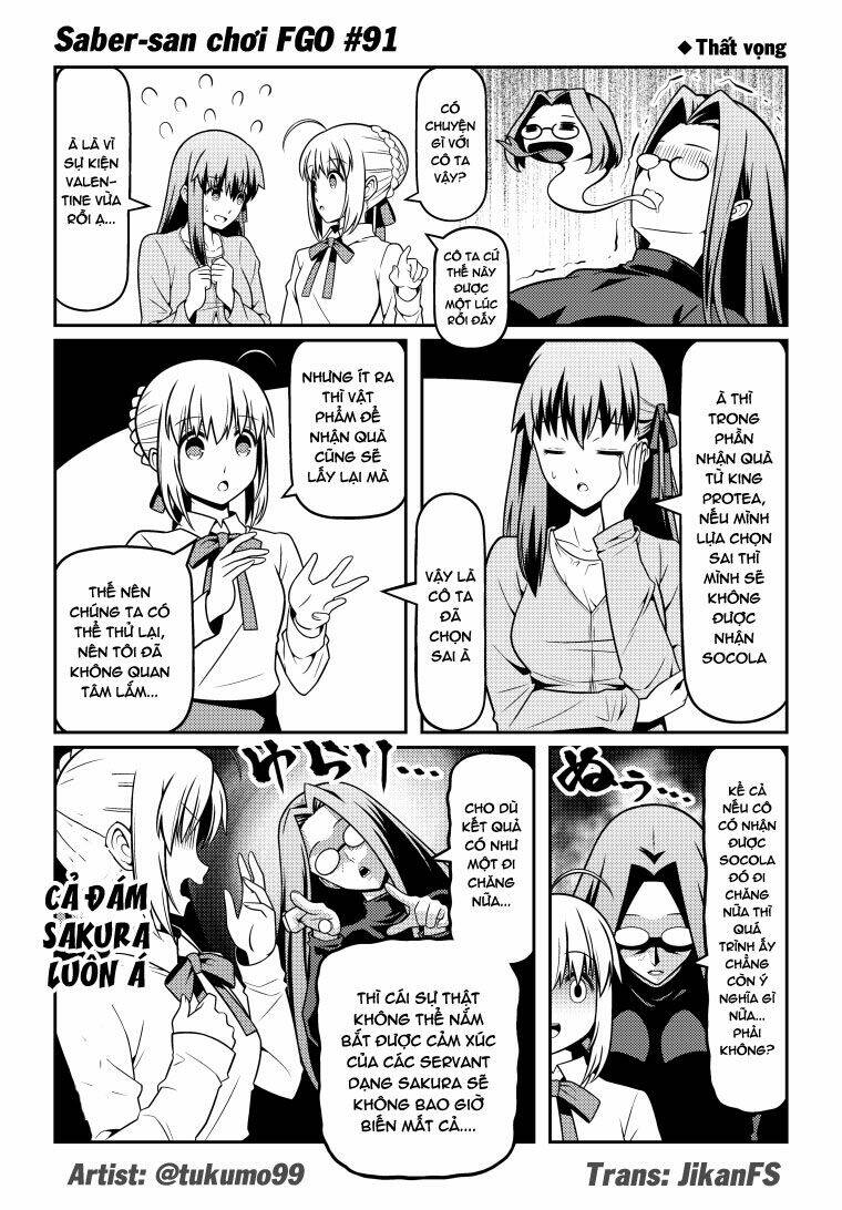 saber-san chơi fgo! chapter 51 47