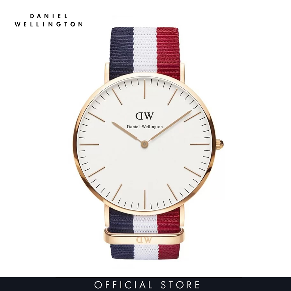 Đồng hồ Nam Daniel Wellington dây Vải nato - Classic Cambridge 40mm DW00100003