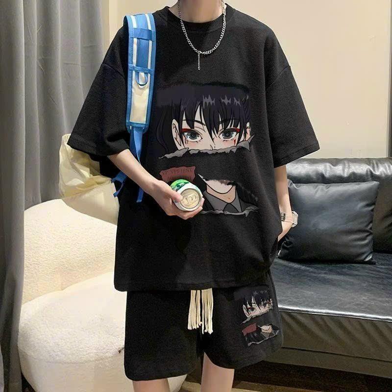 [HOT] Sét Đồ Bộ Nam Mặc Nhà Chất Thun Xốp Êm  Mùa Hè Thoáng Mát, Co Giãn Cao Cấp Siêu Đẹp HTM FASHION - Xanh dương
