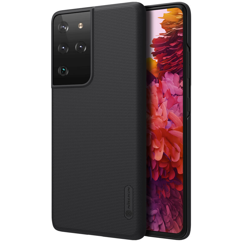 Ốp Lưng Sần chống sốc cho Samsung Galaxy S21 Ultra hiệu Nillkin Super Frosted Shield  - Hàng Chính Hãng