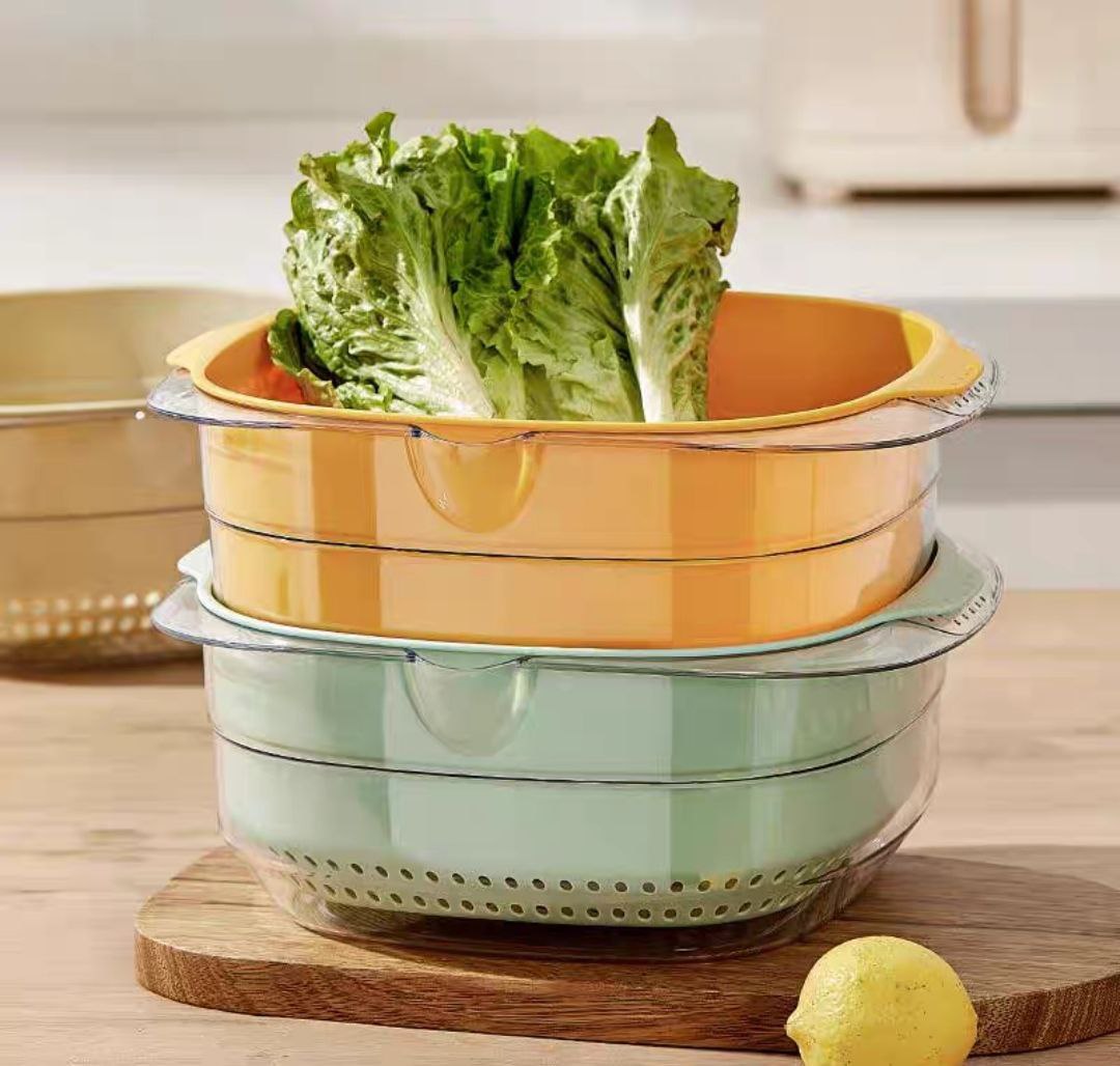 Bộ set chậu rửa và rổ nhựa cao cấp