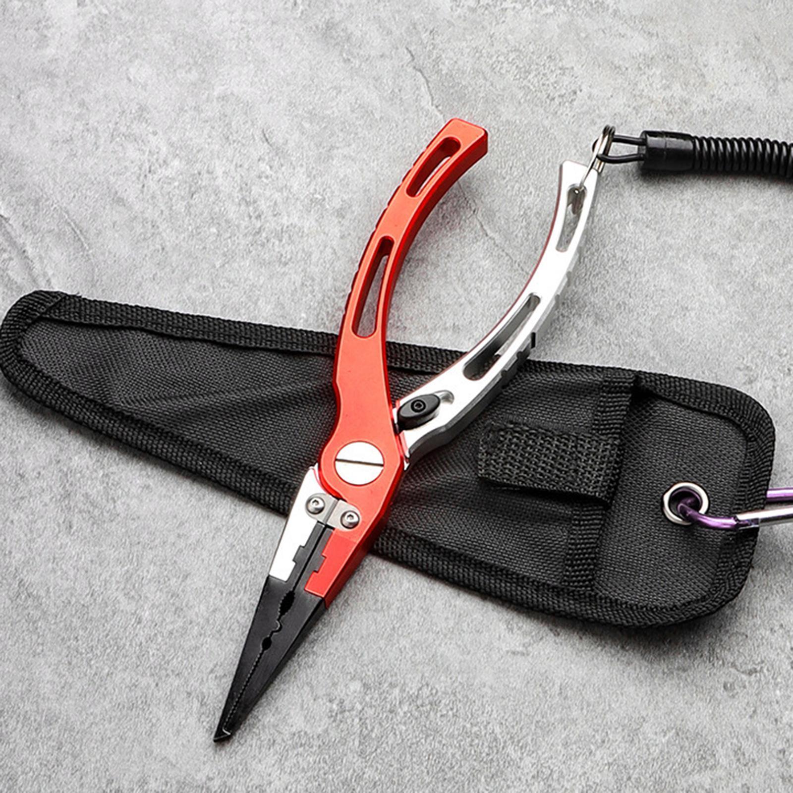 Fishing Pliers Hook Remover Lightweight with Storage Bag Sturdy Fish Gripper