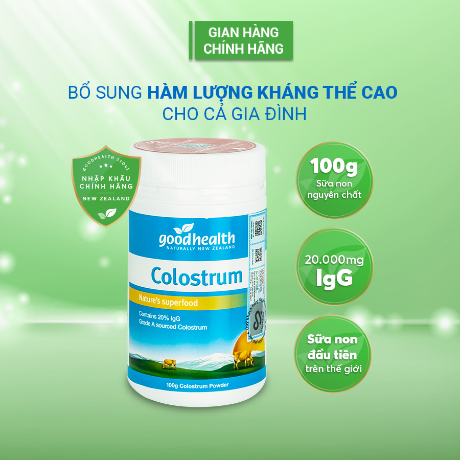 Sữa non Goodhealth Colostrum (100gr)_Nhập khẩu New Zealand