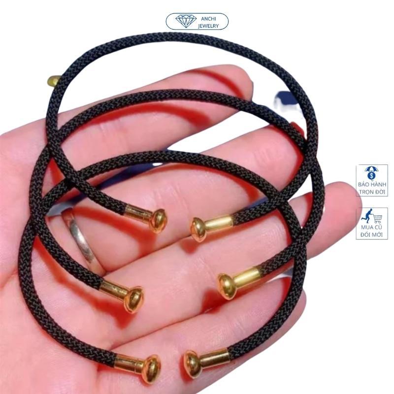 Vòng tay dây đeo charm phong thủy, dây cước đỏ xỏ vòng đeo tay may mắn, Anchi jewelry