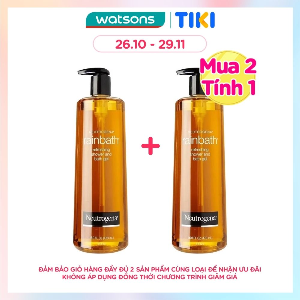 Sữa Tắm Neutrogena Rainbath Refreshing Shower & Bath Gel Tươi Mát Và Mịn Màng 473ml