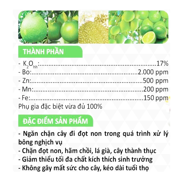 Phân bón VIGAMI POTAS chặn đọt 500ML