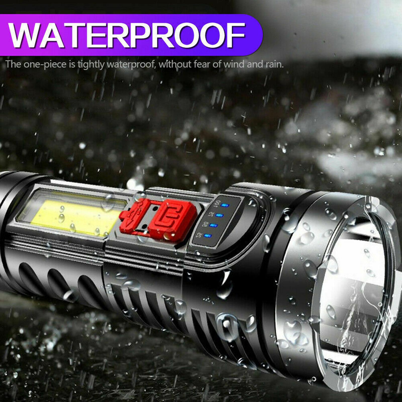 Super Bright 6000LM Torch Led Flashlight USB Rechargeable Lights