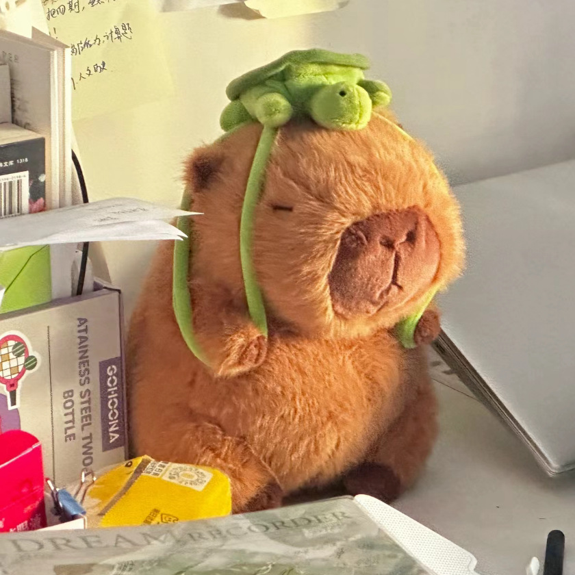 Đồ Chơi Gấu Bông Capybara Rút Mũi Chuột Lang Mang Balo Rùa Capybara Chảy Mũi Hot Trend Thú Nhồi Bông