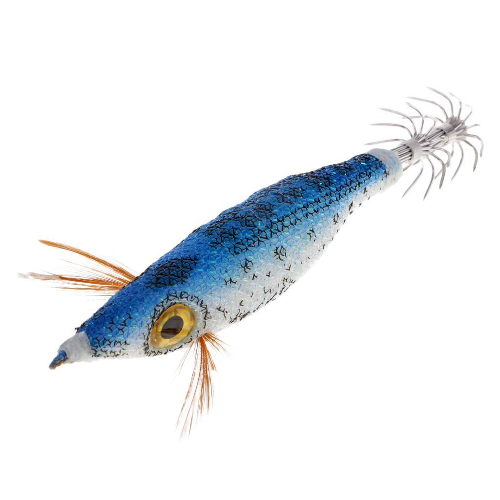 Luminous Squid Jig Hook Lifelike 3D Eyes Bionics Shrimp Fishing Lure