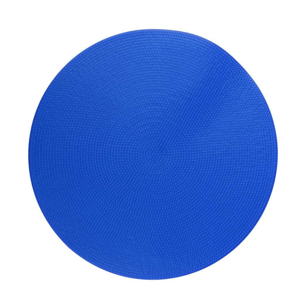 10PCS Round PVC Flat Training Spot Markers Soccer Flat Cones Blue&Yellow