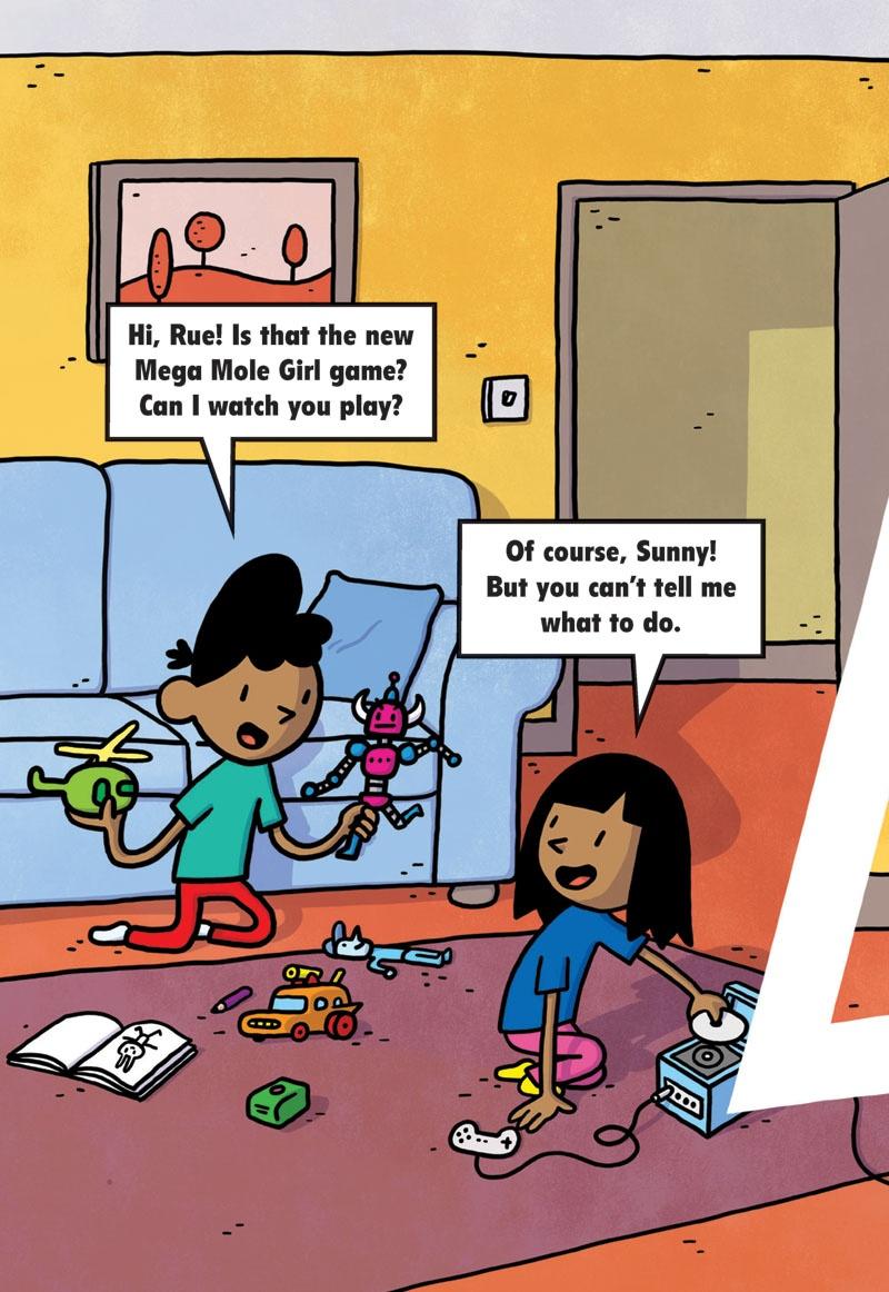 Sách ngoại văn: Press Start! - Book 15 - Mega Mole Girl Digs Deep!