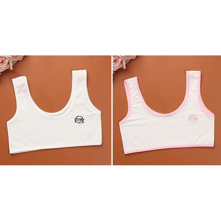 Bra / Áo Lá Học Sinh Cotton Một Lớp Xuất Hàn  Hàng Loại Đẹp.