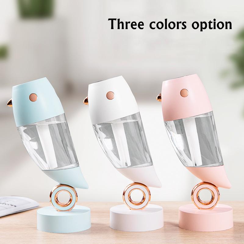 360 ° Xoay Dễ Thương Chim Máy Tạo Độ Ẩm Không Khí USB Siêu Âm Thanh Mát Phun Sương Tạo Phun Sương Tạo Ẩm Hình Ếch Con Có Đèn LED Chiếu Đèn Cho Nhà Phòng hương Thơm