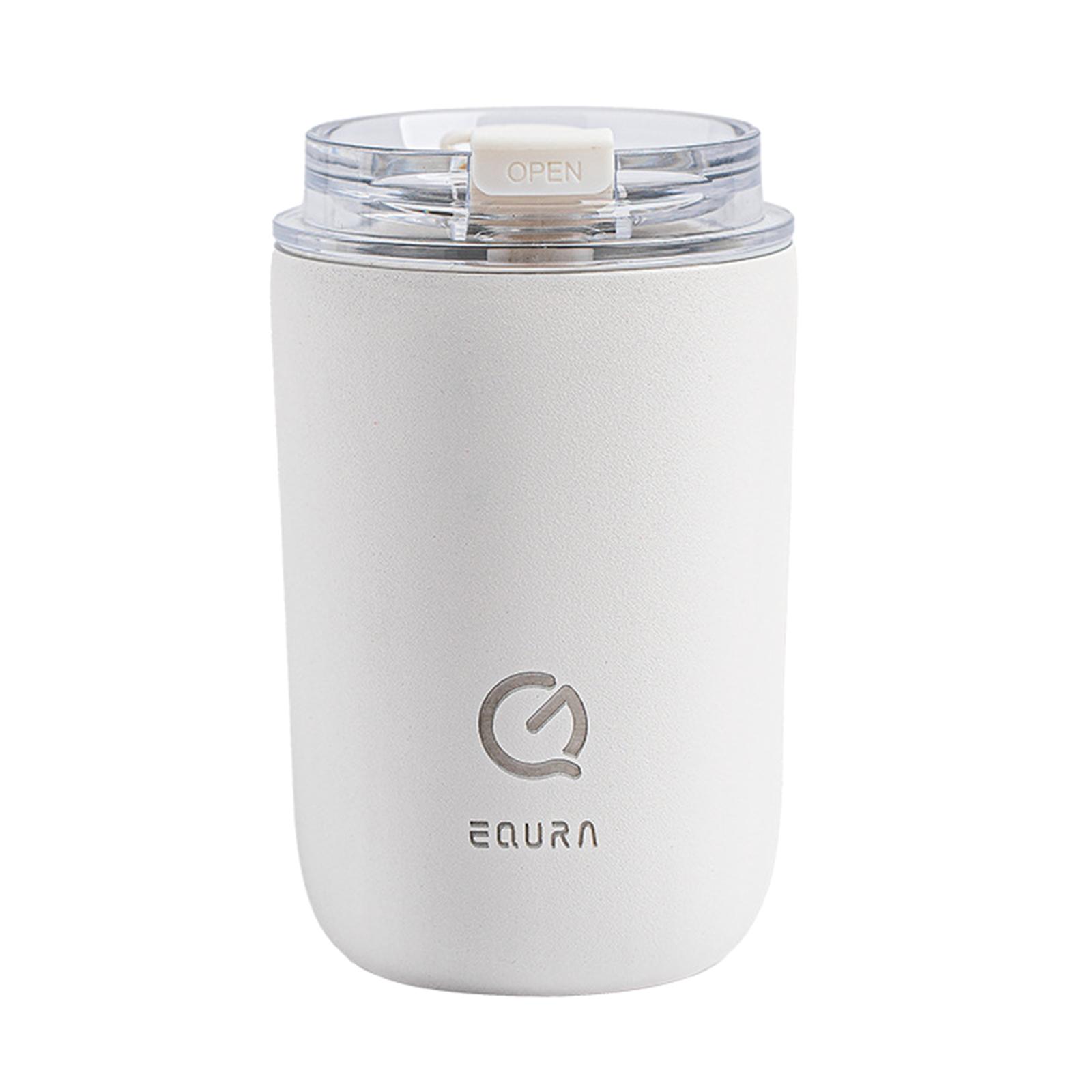 280ml Travel Tumbler Insulated 304 Stainless Steel Coffee Cup with Lid & Straws Hot & Cold Coffee Cup for Backpacking, Camping, Office or Car