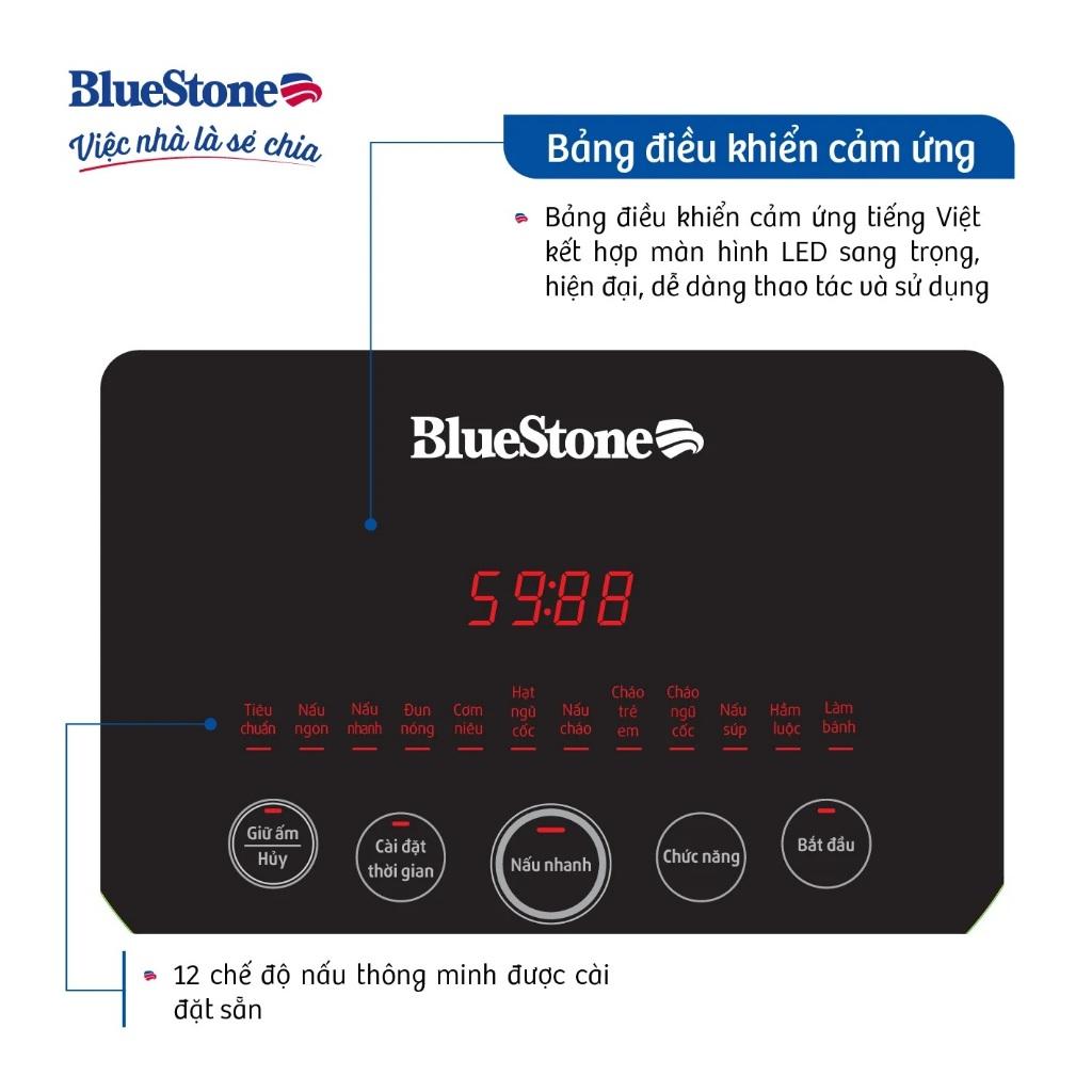 Nồi Cơm Điện Cao Tần BlueStone RCB-5988, 1200w - 1.5Lit, Hàng Chính Hãng
