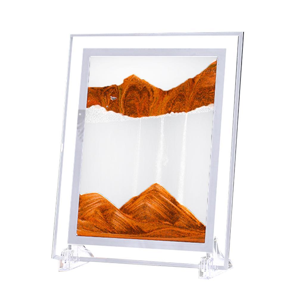 2PCS Natural Dynamic Sand Picture Flowing Desktop Decor Kit Photo Sand Draw