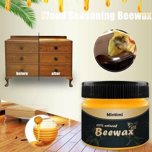 Sáp Ong Beewax Đánh Bóng Đồ Gỗ Bàn Ghế Tủ Sàn Nhà 100% Từ Thiên Nhiên