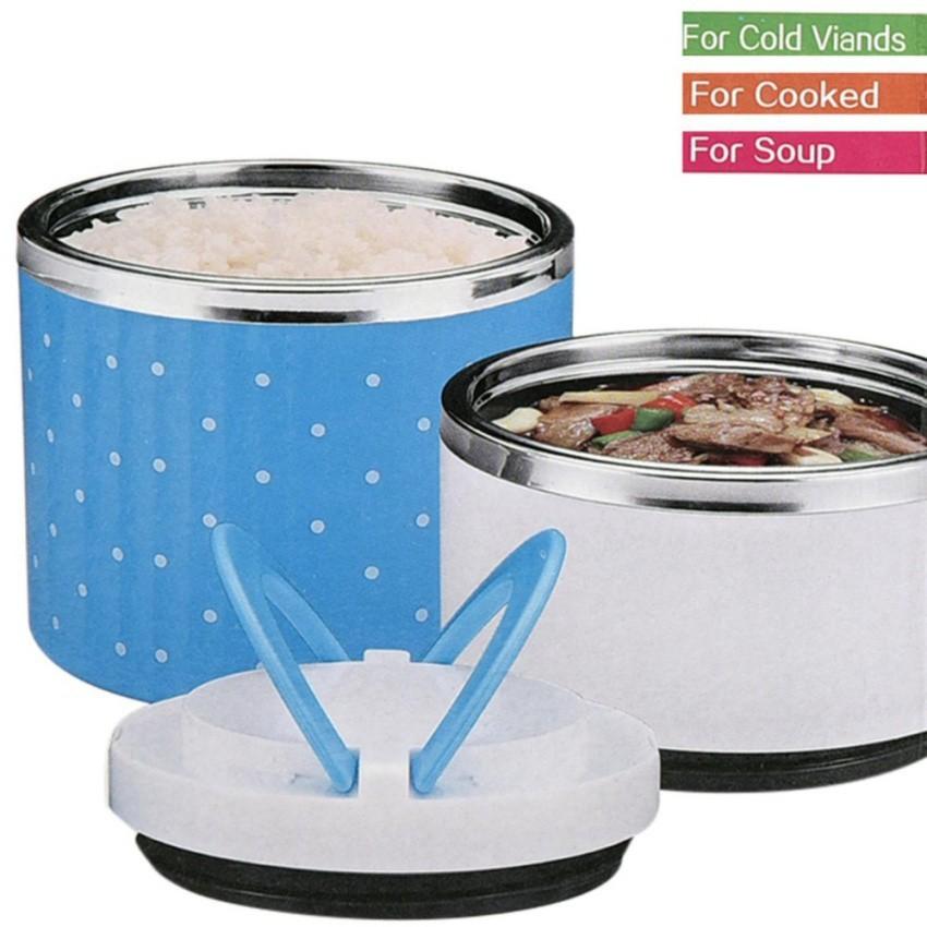 Hộp Đựng Cơm Giữ Nhiệt Lõi Inox 2 Tầng Omeo Sale Sốc