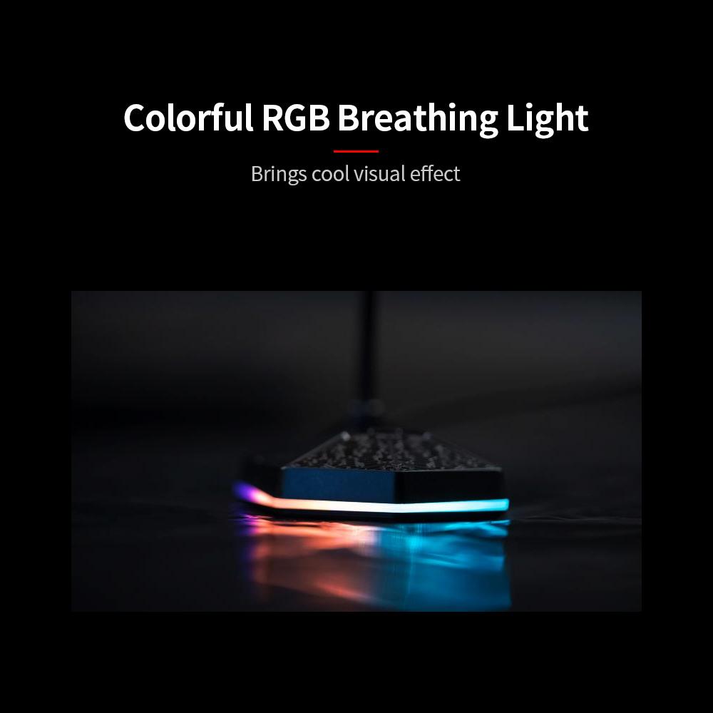 Micrô máy tính giảm tiếng ồn USB có hiệu ứng ánh sáng RGB TSP201