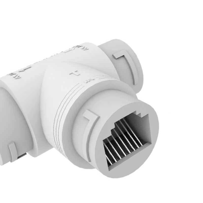 Máy ảnh POE Trình kết nối cáp đơn giản hóa kết nối cáp 2 trong 1 Kết nối ba chiều RJ45 Cài đặt máy ảnh POE