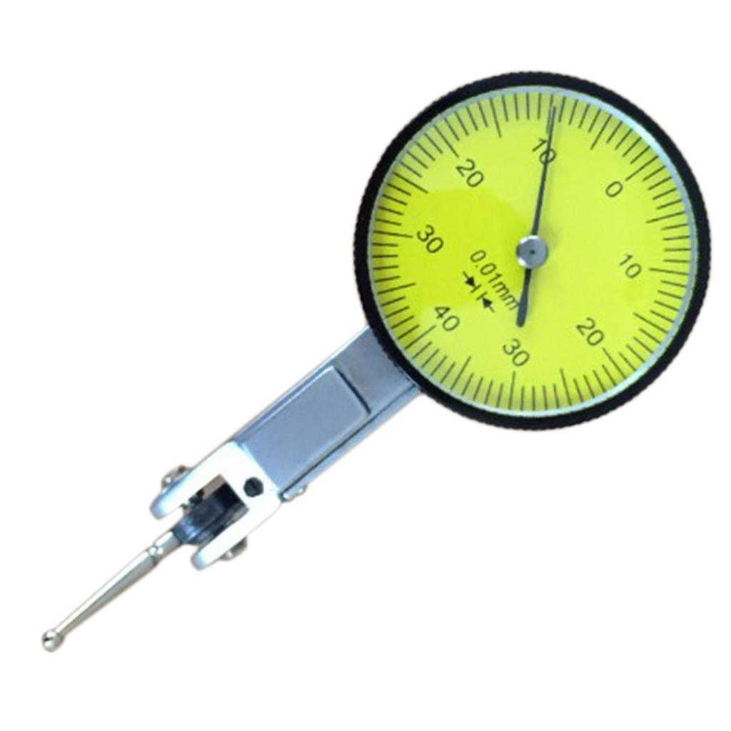 0.01mm Accuracy Dial Test Indicator Gauge Measurement Precision with Mount
