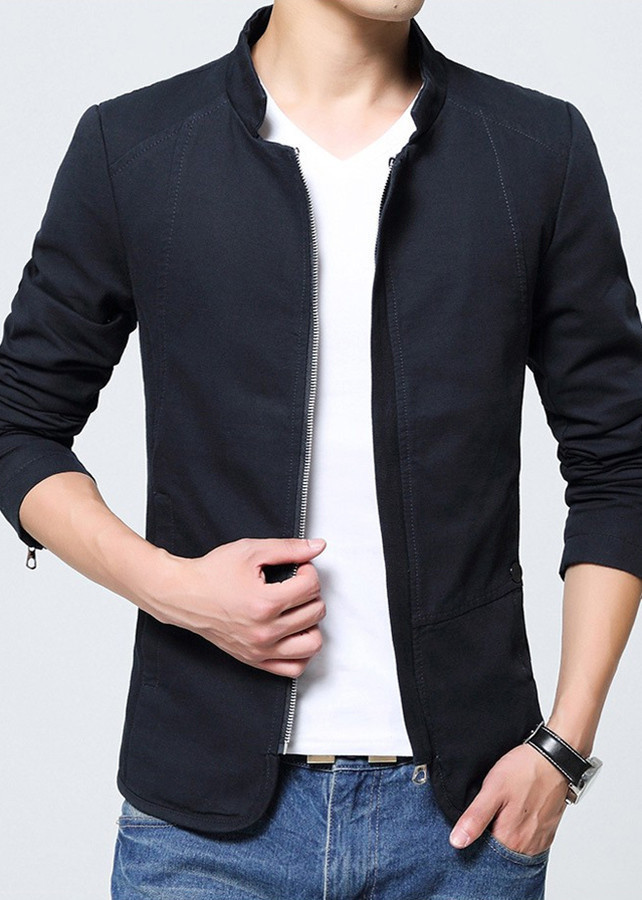 Áo Khoác Kaki Nam Giả Vest 2 Lớp BD16 - Xanh Đen