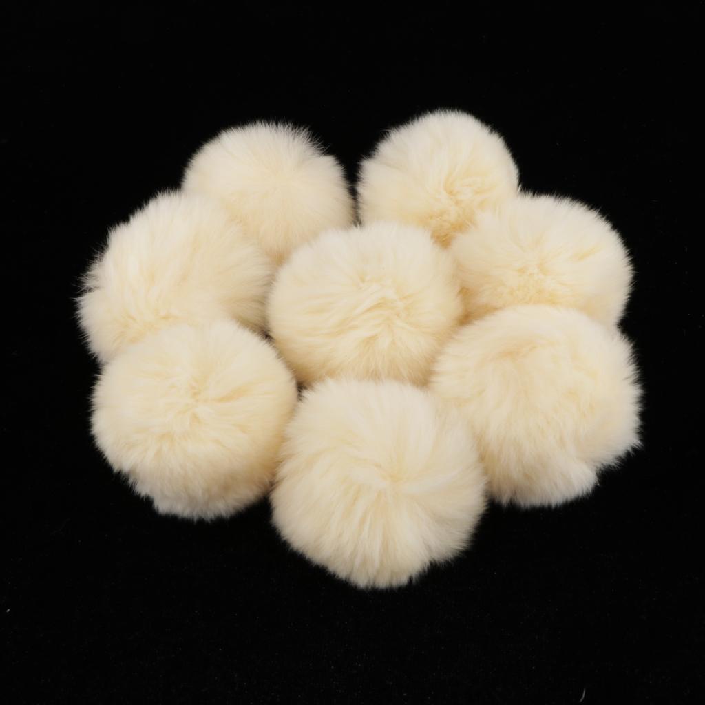 Set 8 Quả Bông Mềm Mại Dùng Làm Móc Chìa Khóa / Phụ Kiện Dễ Thương