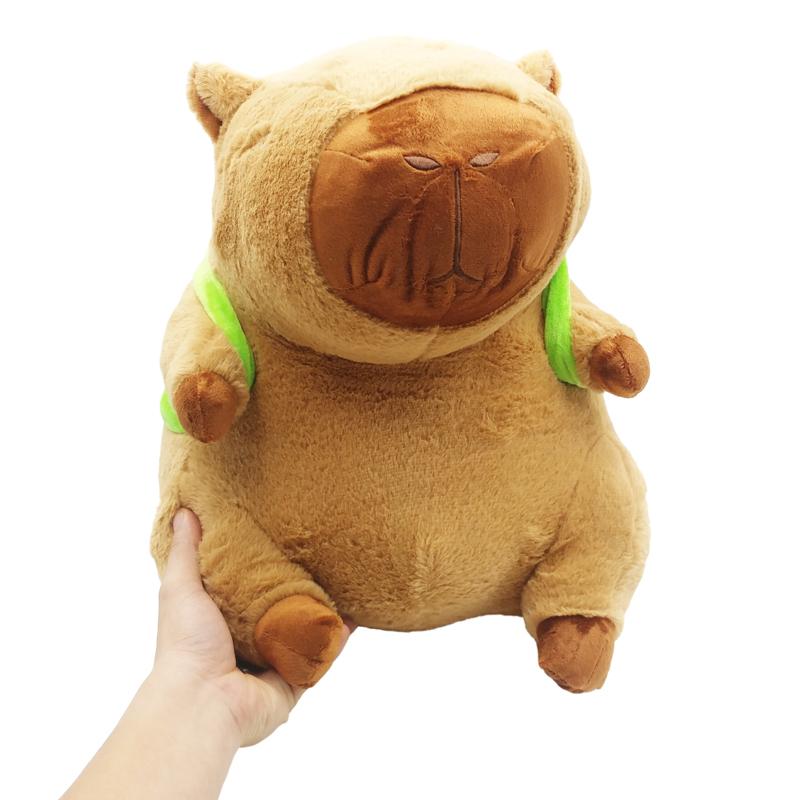 Thú Bông Capybara Đeo Balô Rùa 50 cm - ZooZoo 50410
