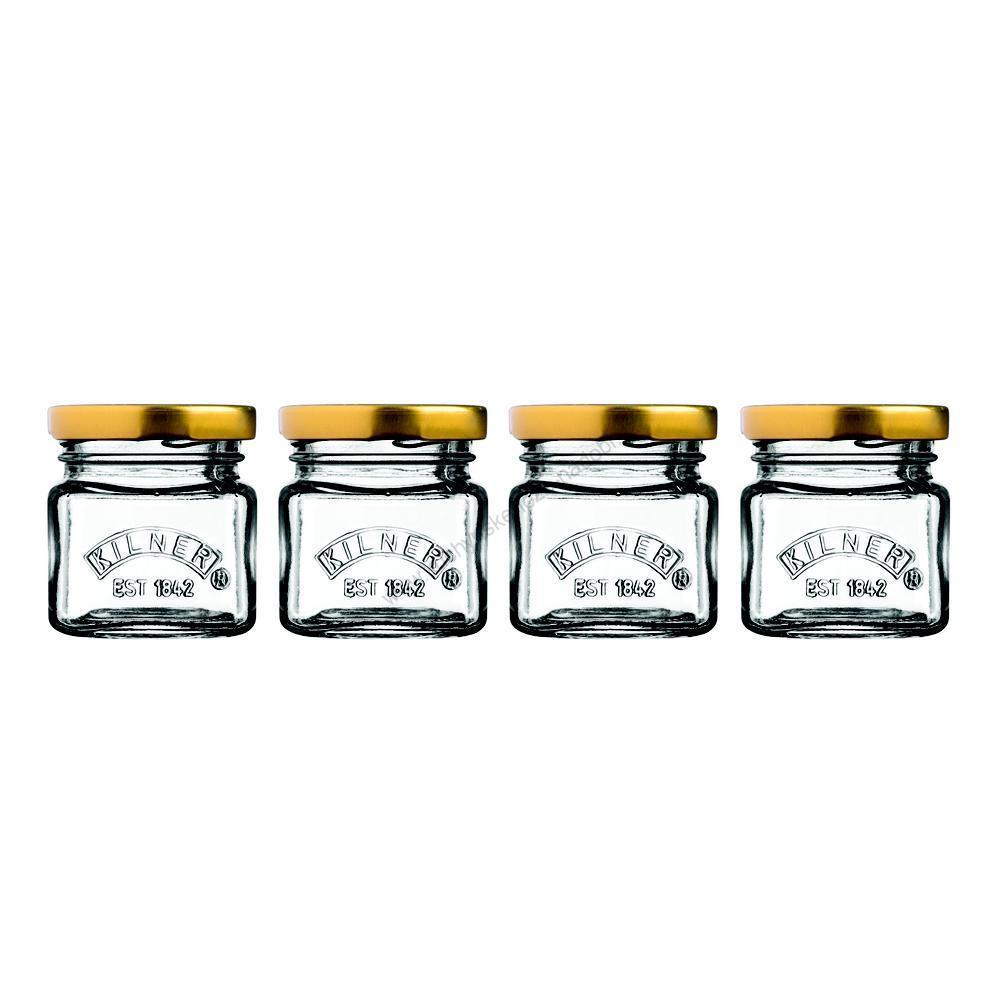 BỘ 4 LỌ THỦY TINH CÓ NẮP ĐẬY KILNER