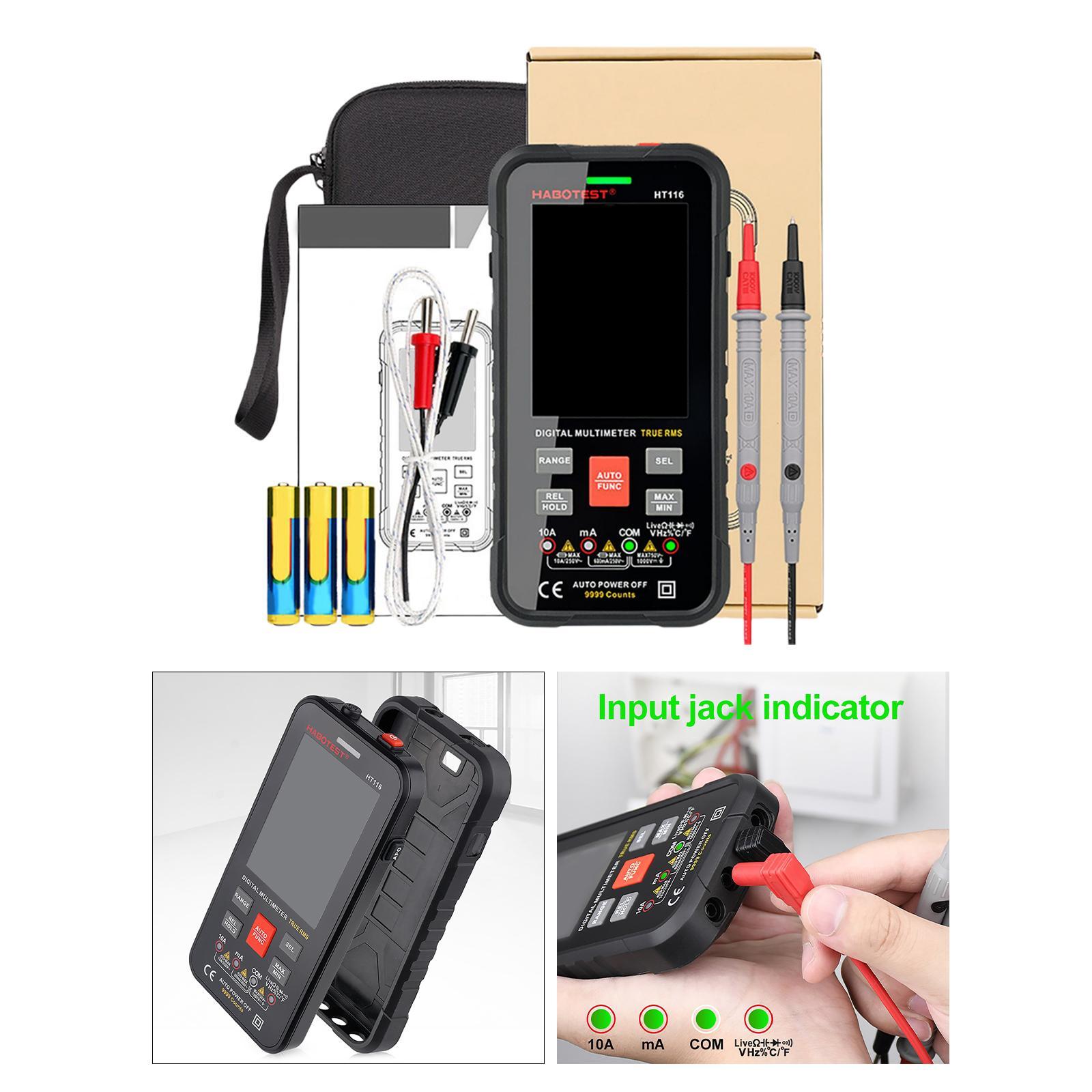 Digital Multimeter Voltmeter Smart Tester Measure Voltage Current Resistance