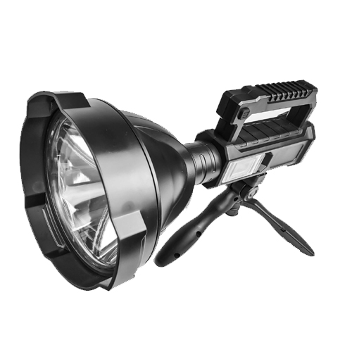 Đèn pin chiếu xa L835 - đèn cầm tay có thể chiếu sáng 500m (đktc) có chân gắn chiếu cố định