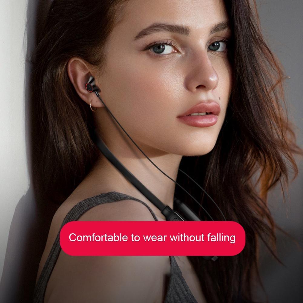 G02 Không Dây Bluetooth Tai Nghe Nhạc Điện Thoại Cổ Thể Thao Tai Nghe Nhét Tai Có Mic Cho iPhone Samsung Xiaomi ]