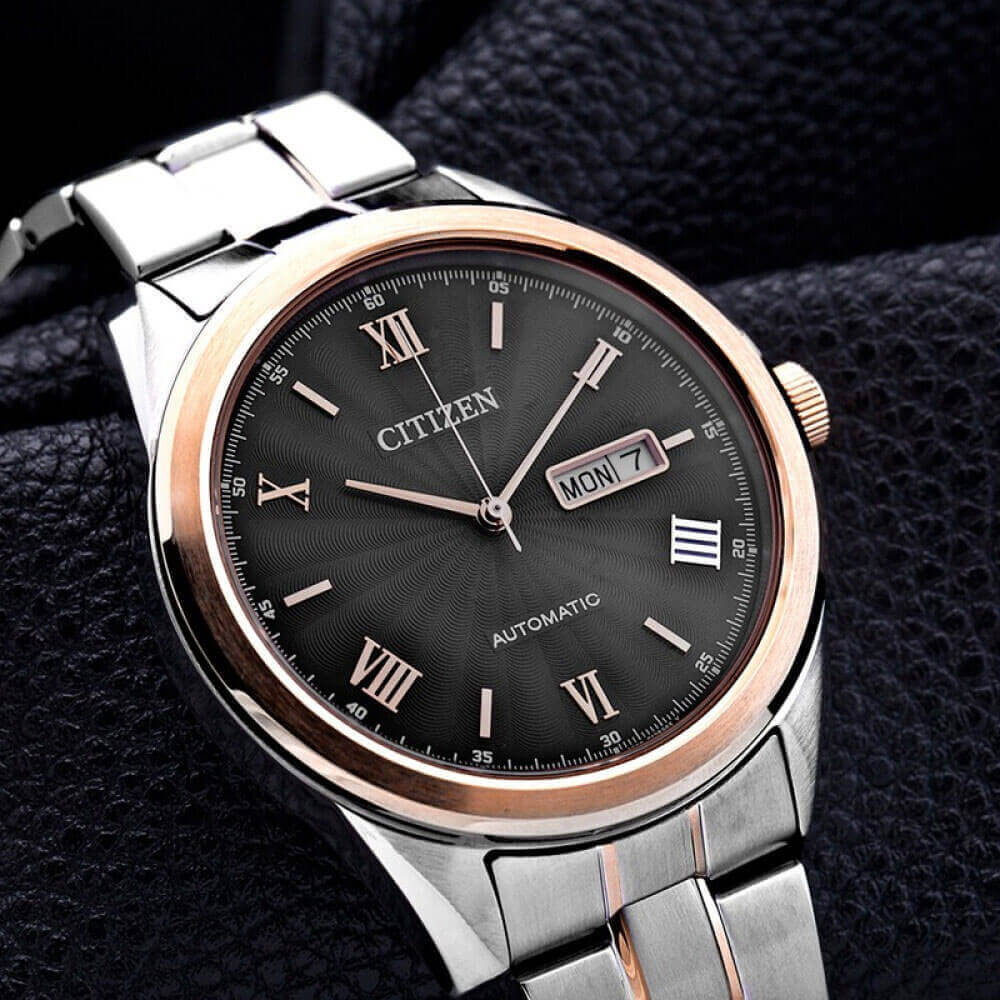 Đồng Hồ Nam Citizen Dây Thép Không Gỉ NH7514-59E - Mặt Đen