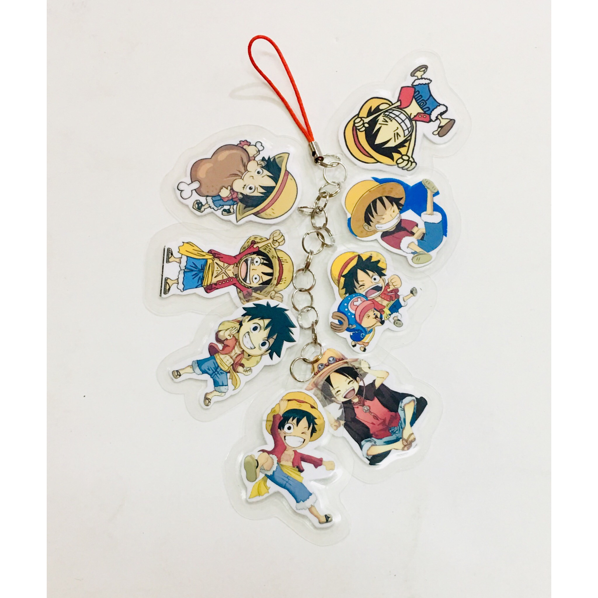 Dây móc chùm LUFFY ONE PIECE 8 miếng