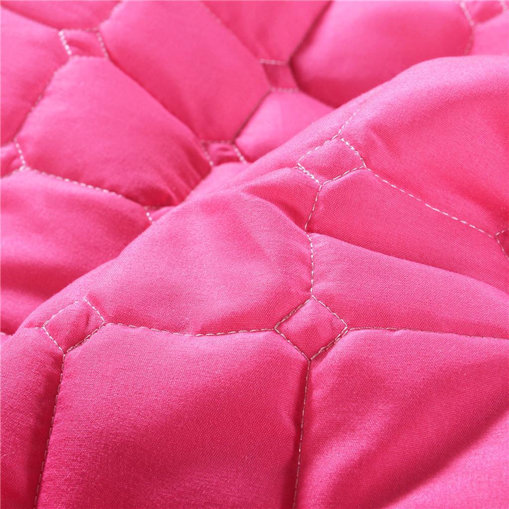 4x Beauty Salon Massage Bed Mattress Sheet with Face Breath Hole Rose Red