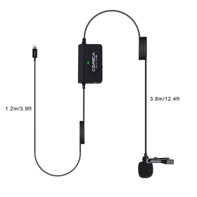 Micro Cài Áo Comica cho Iphone Lightning Lavalier CVM-V05 Mi Multi Function For Iphone Lightning - Hàng nhập khẩu