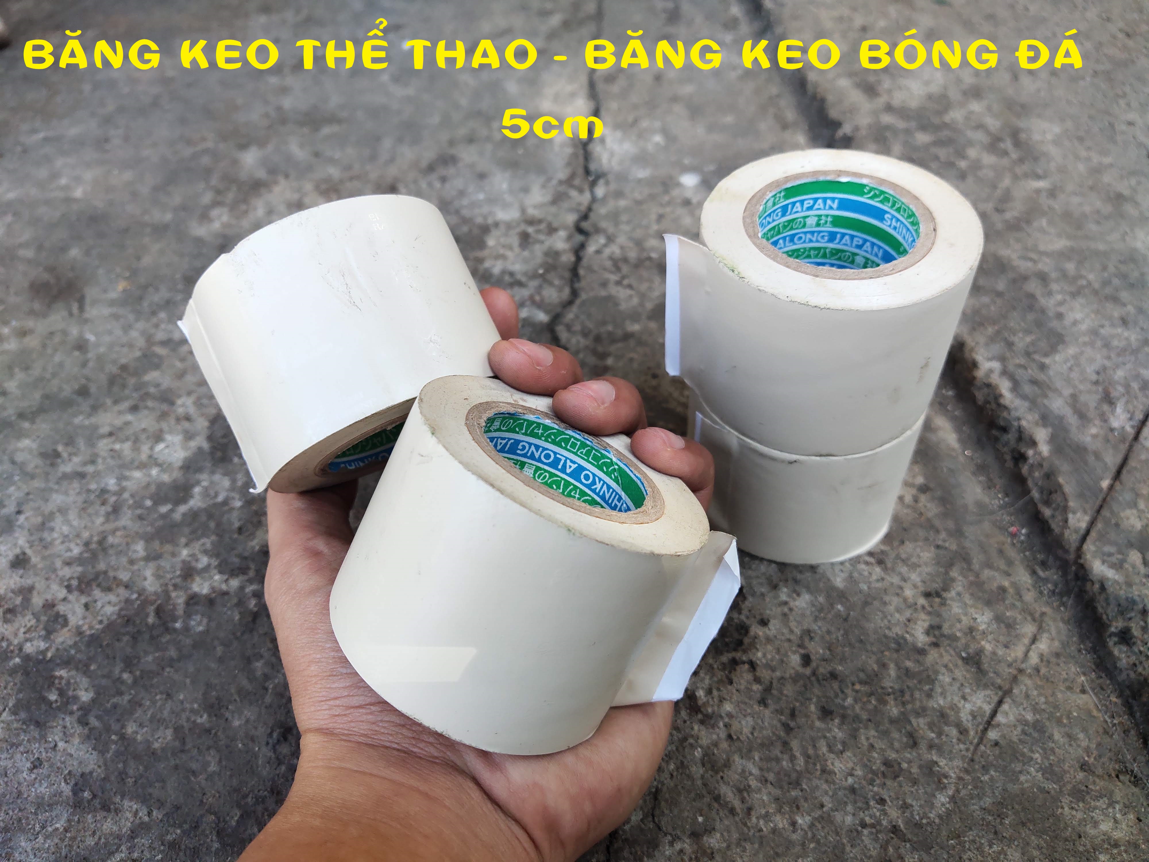 Băng Keo Bóng Đá - Băng Keo Quấn Cơ - Băng Keo Thể Thao Bản 5cm