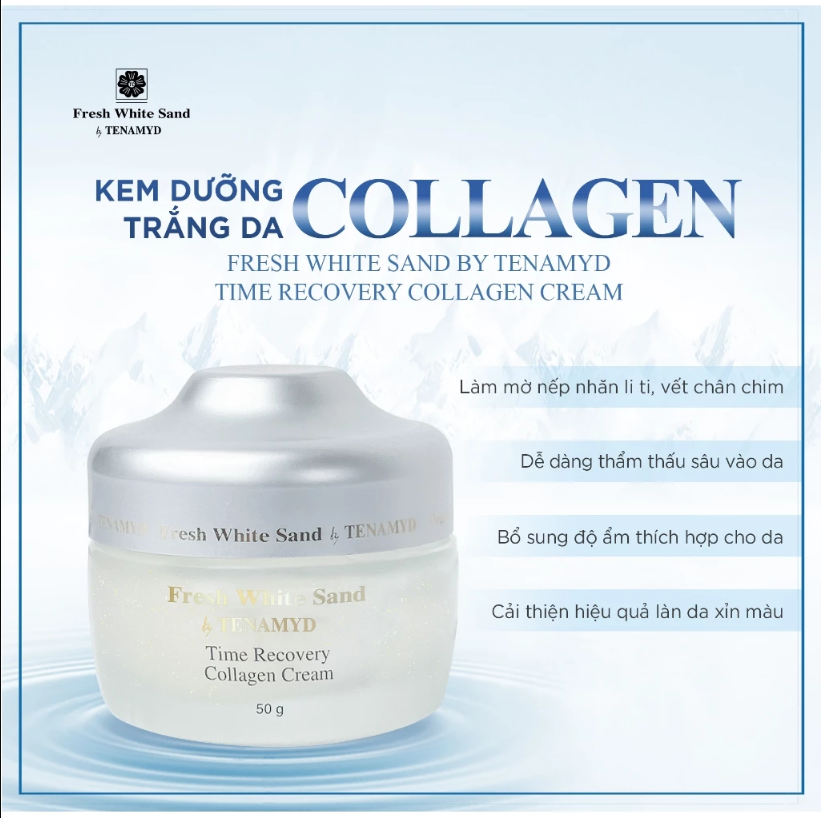 Kem dưỡng trắng da TENAMYD Collage Time Recovery Collagen Cream 50g