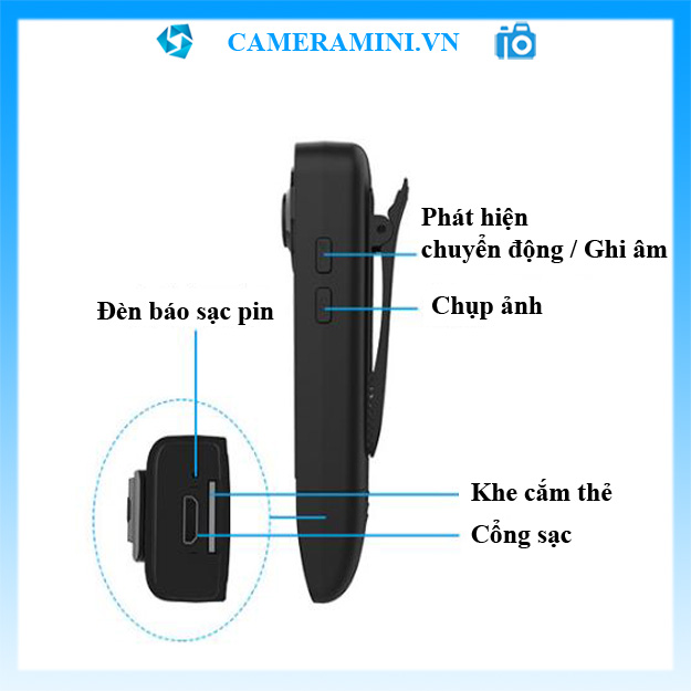 Camera mini A18 fullHD 1080p giám sát, an ninh, hồng ngoại quay ban đêm, pin 6-7 giờ, siêu nhỏ không dây