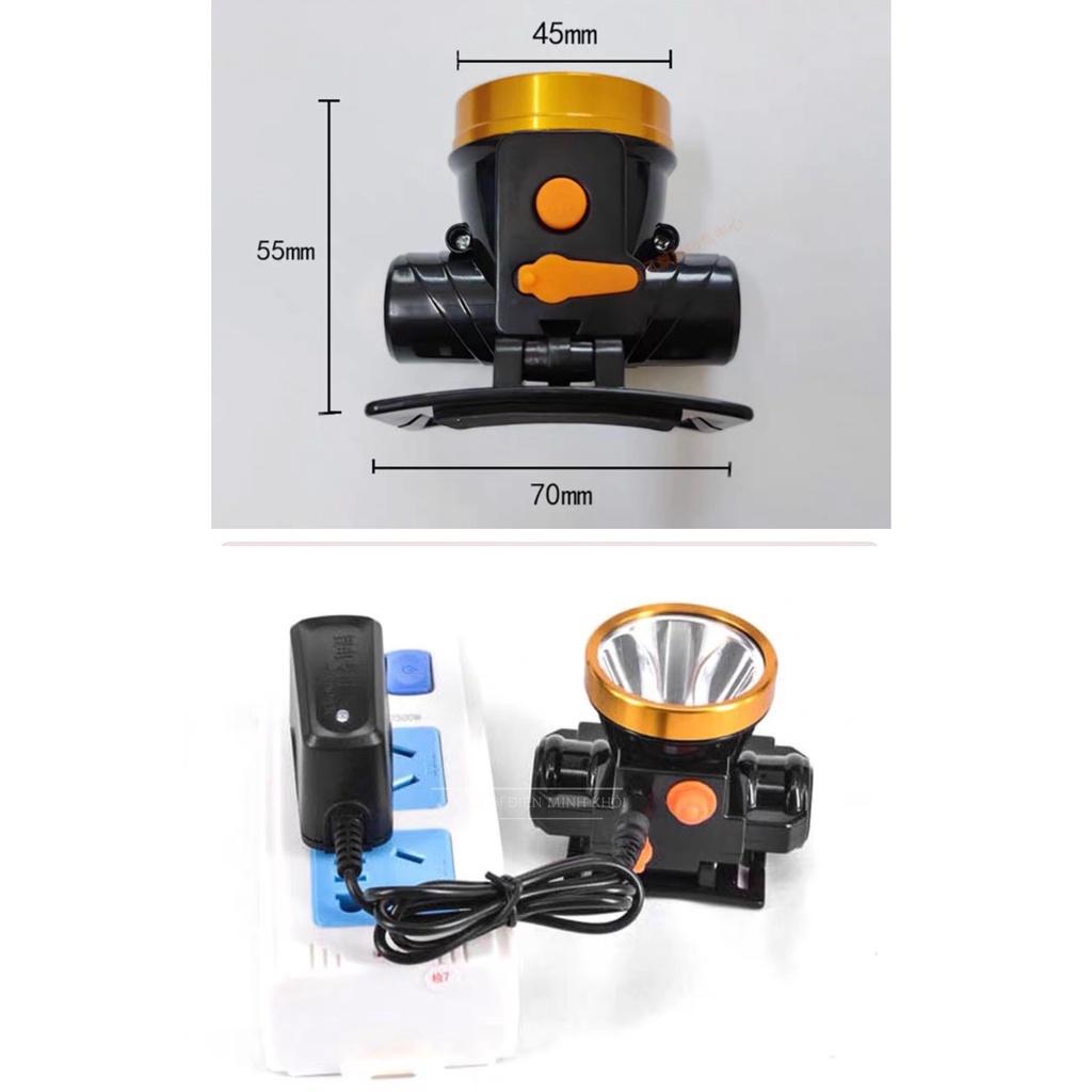 Đèn Pin Đội Đầu Siêu Sáng Sạc Điện, đèn pin đội đầu sạc điện pin trâu, den doi dau pin trâu
