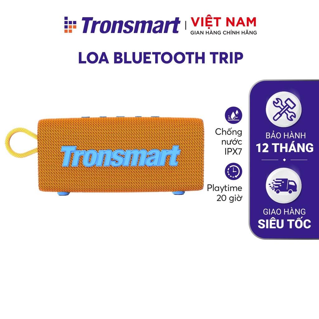 Loa Bluetooth Tronsmart Trip Chống nước IPX7 Thời lượng pin 20 giờ, tích hợp Micro - Hàng Chính Hãng - Bảo Hành 12 Tháng