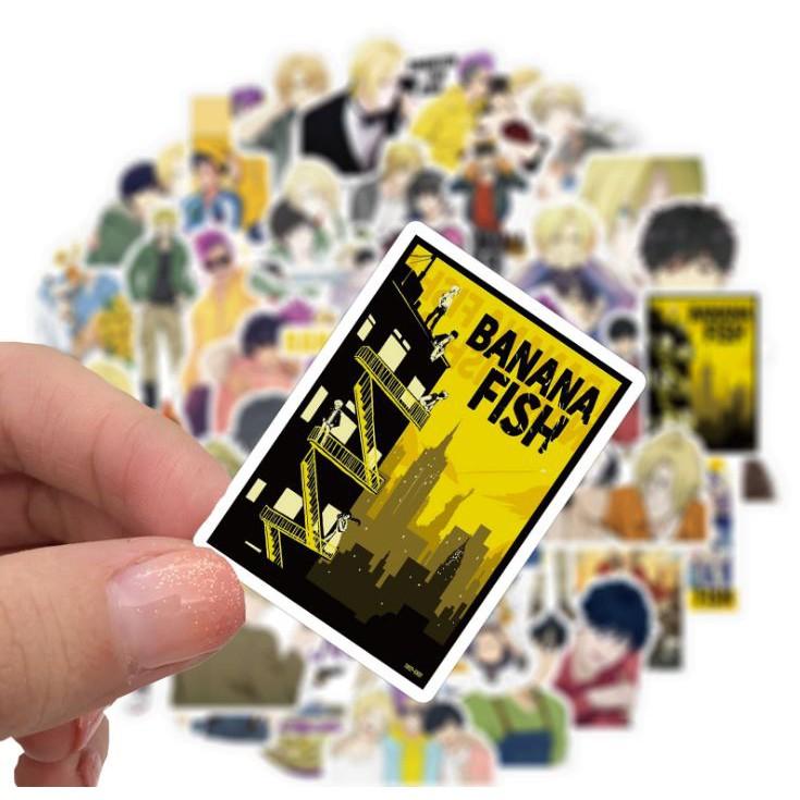 Sticker dán cao cấp Anime Nhật Bản BANANA FISH Cực COOL ms#152