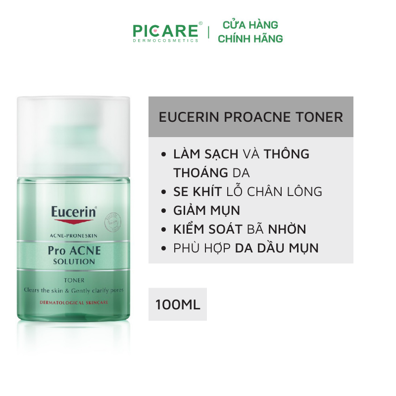 Nước Cân Bằng Dành Cho Da Nhờn Mụn Eucerin Pro Acne Toner 100ml