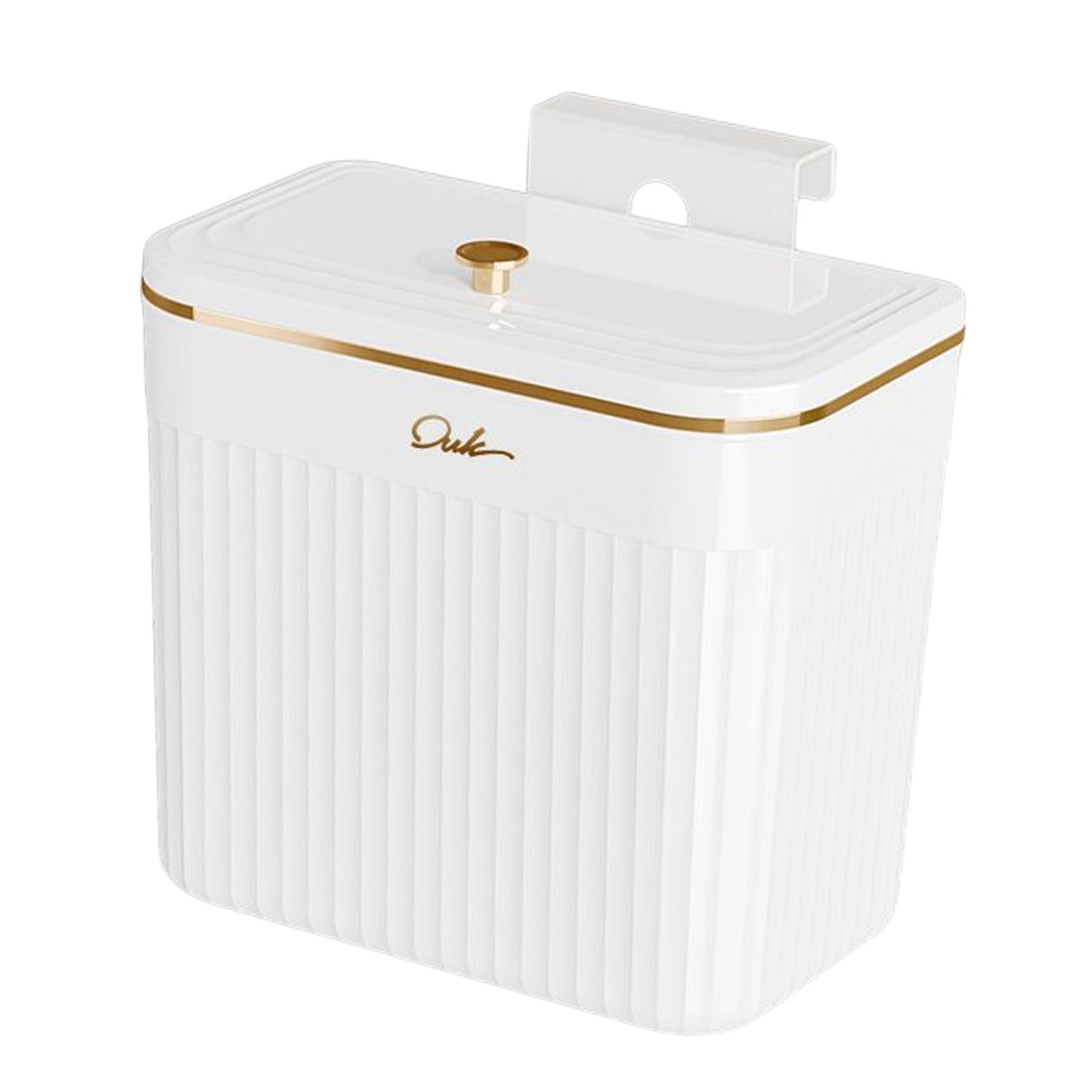 Trash Can Indoor Wall Door Bathroom Wall Mounted Kitchen Counter Compost Bin