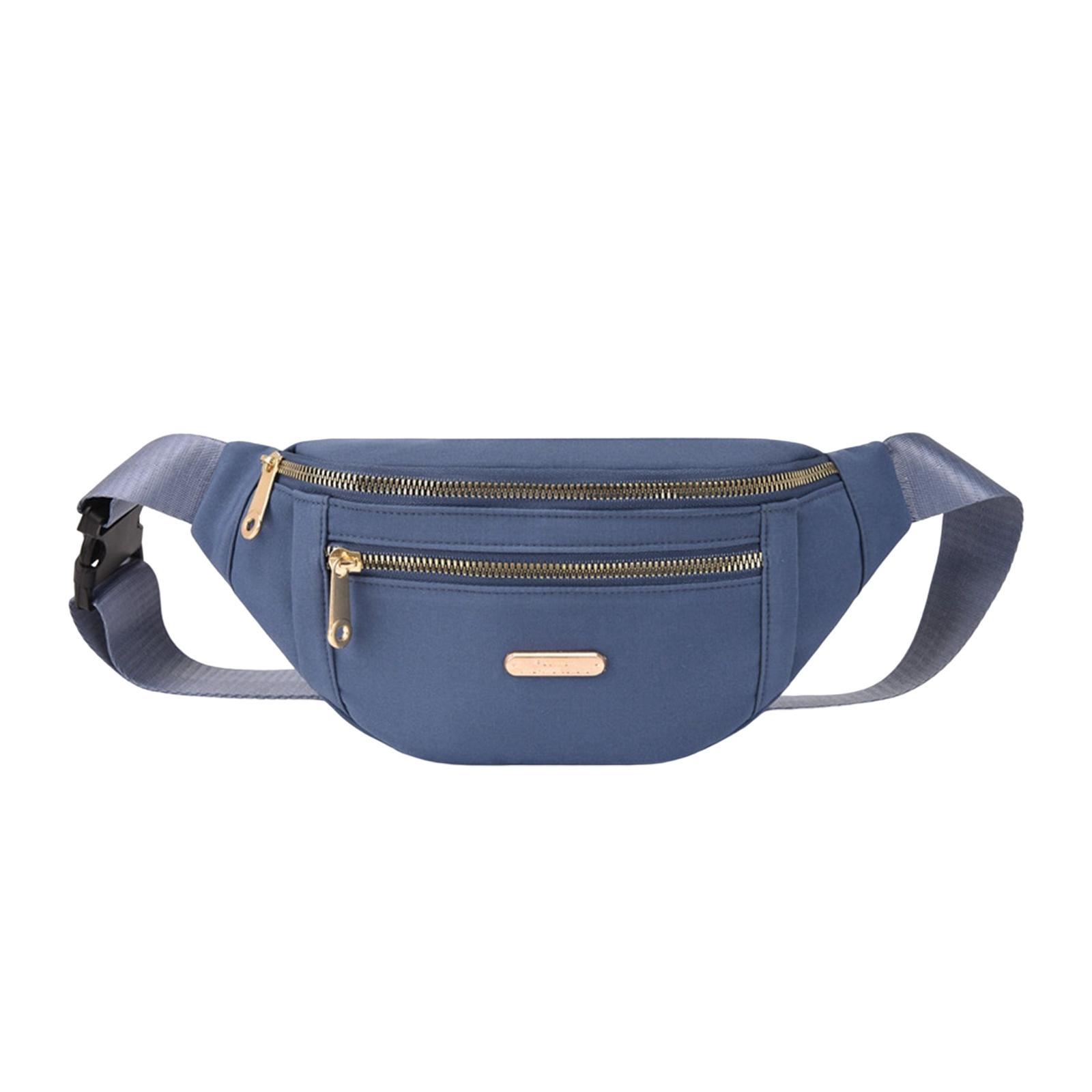 Fanny Pack Waist Pack with 2 Zipper Pockets Waist Bag for Running Workout Travel