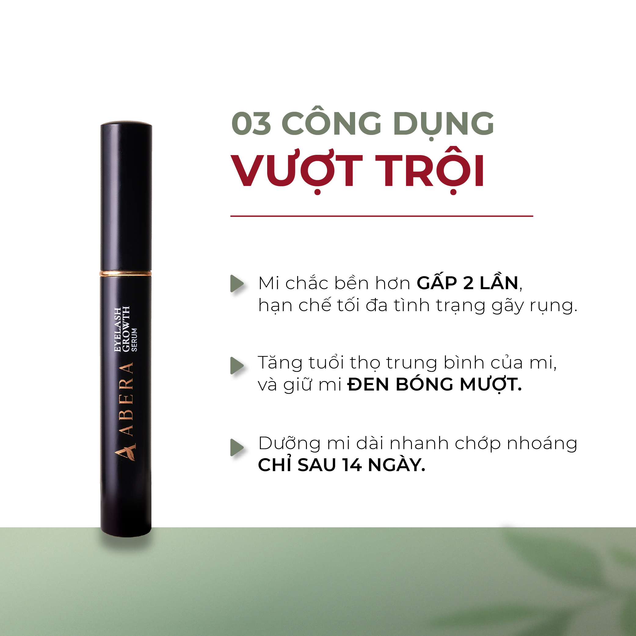 [COMBO 2] Tinh Chất Dưỡng Mi ABERA Dưỡng Mi Dài Và Dày, Cải Thiện Tình Trạng Mi Thưa, Dễ Gãy Rụng