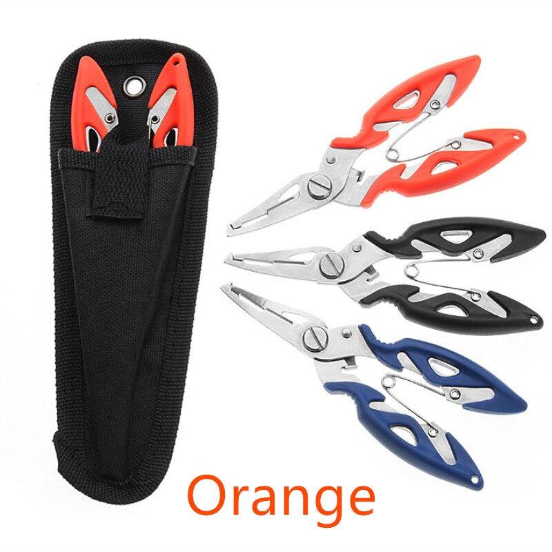 Fishing Plier+Oxford bag Scissor Braid Line Lure Cutter Hook Remover Tackle Tool Cutting Fish Use Tongs Scissors Fishing Pliers