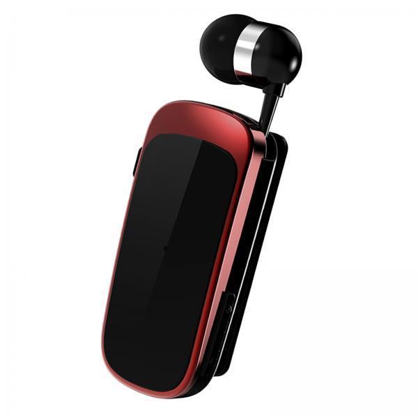 2X  K52 Retractable Wireless Bluetooth Headset Business Earphone Clip