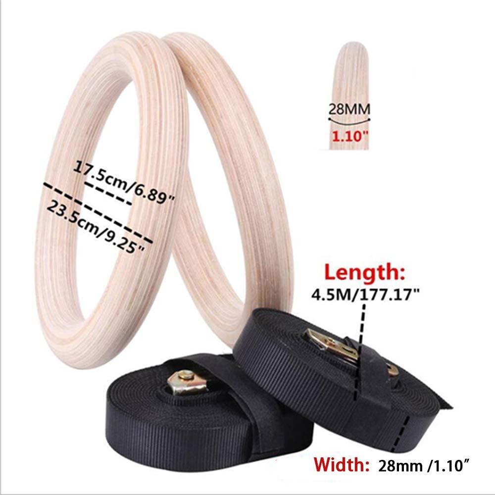 28 32mm thể dục bằng gỗ tập thể dục dụng cụ với khóa cam có thể điều chỉnh dây đeo tập thể dục thiết bị tập thể dục thiết bị sức mạnh thiết bị đào tạo Color: 32MM Single ring